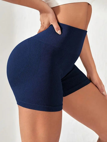 SA361 - High Waist Stretchable Fitness Yoga Sports Shorts